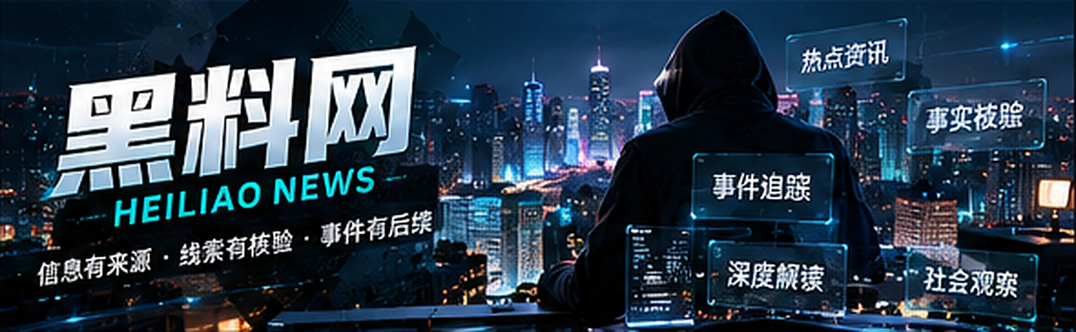 黑青色资讯视觉